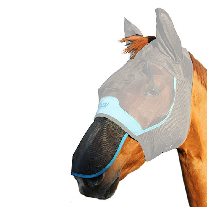 Woof Wear UV Nose Protector #colour_black-turquoise