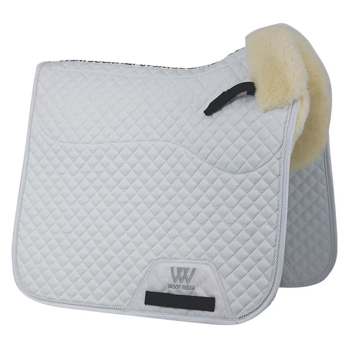 Woof Wear Dressage Sheepskin Saddlecloth #colour_white