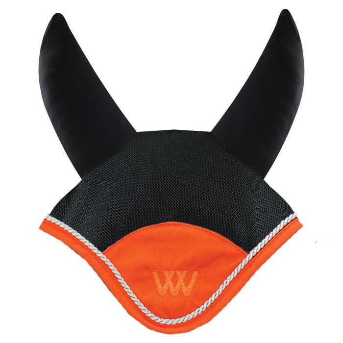Woof Wear Colour Fusion Ergonomic Fly Veil #colour_black-orange