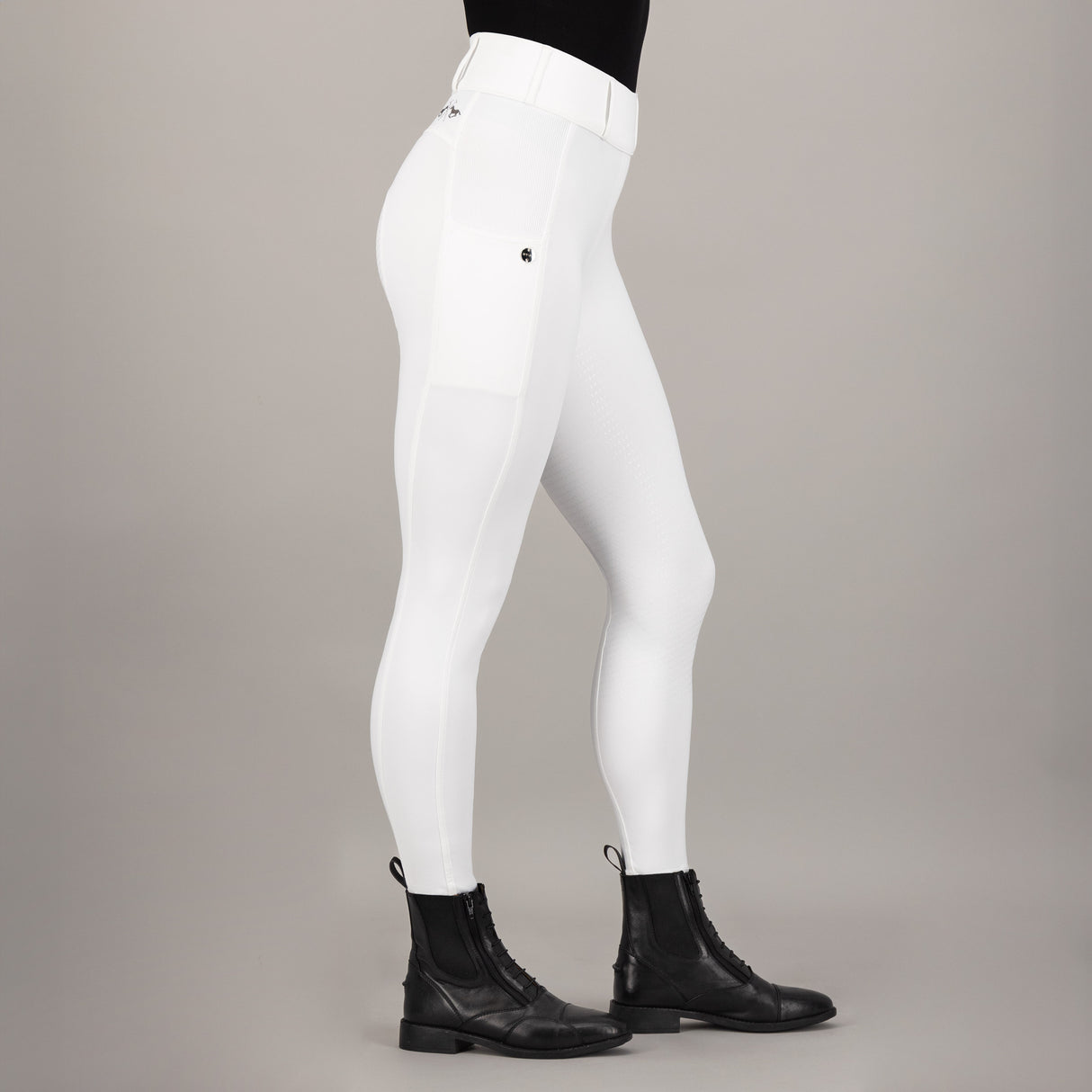 HV Polo Evi Full Grip Riding Tights #colour_white