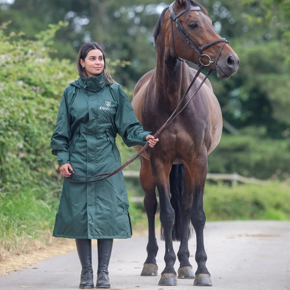 EQUIDRY Women's Mesh Lined Evolution #colour_black-forest-green-green