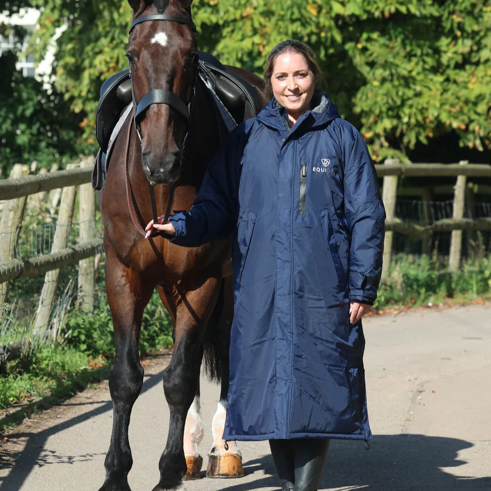 EQUIDRY Women's Thick Fleece Evolution #colour_navy-grey