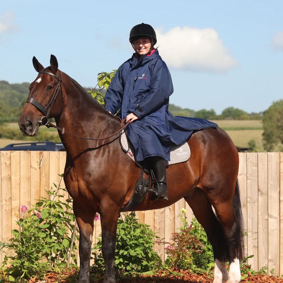 EQUIDRY Women's Thick Fleece Evolution #colour_navy-raspberry