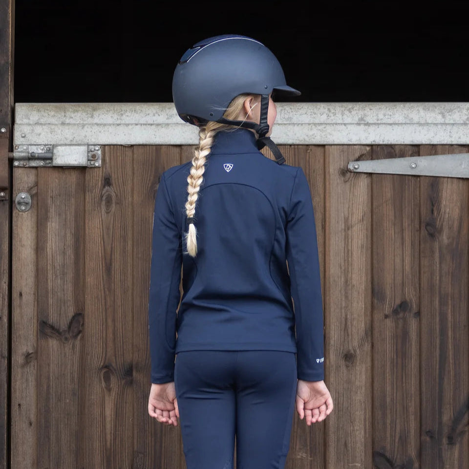 EQUIDRY Children's Water Repellent Base Layer #colour_navy-white