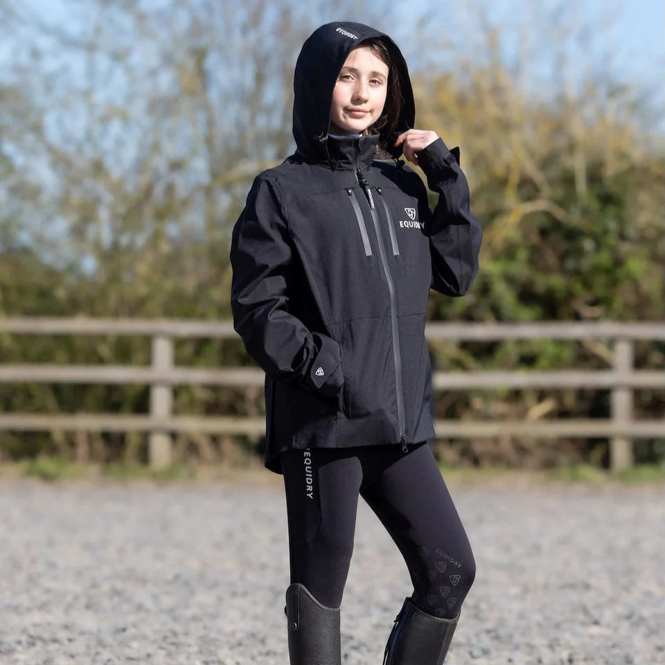 EQUIDRY Girl's Varsha Jacket #colour_black