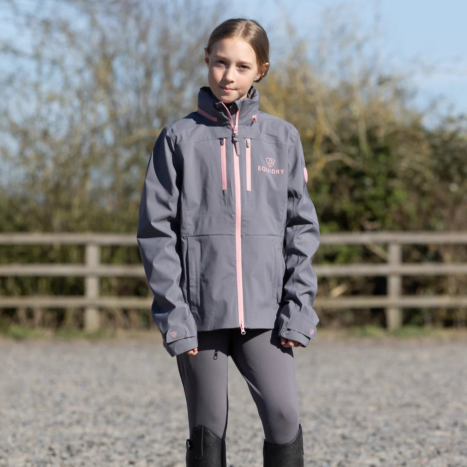EQUIDRY Girl's Varsha Jacket #colour_grey