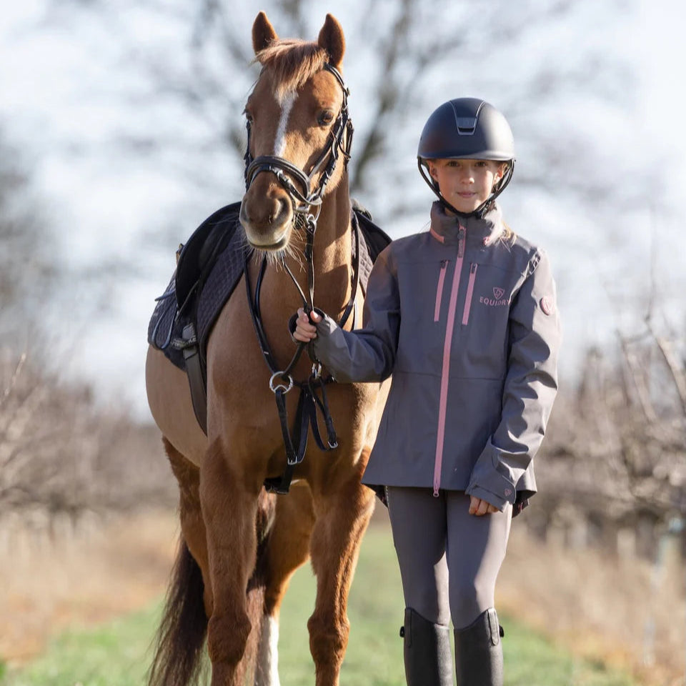 EQUIDRY Girl's Varsha Jacket #colour_grey