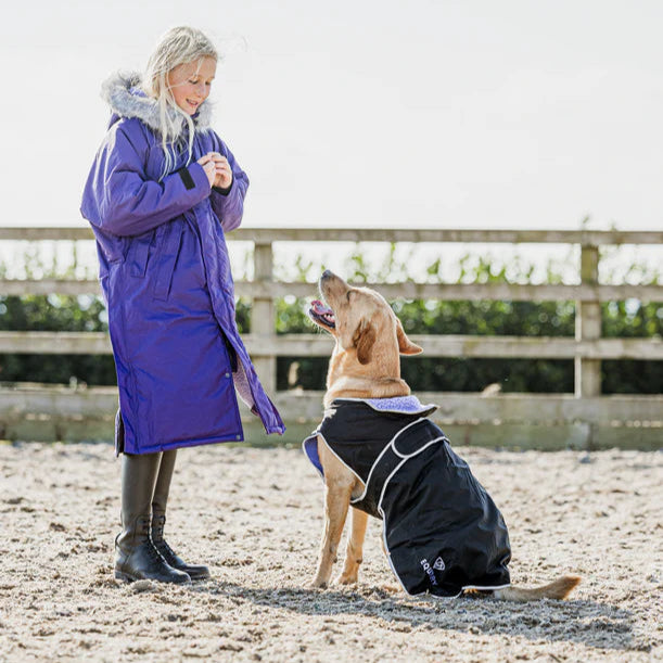EQUIDRY Dog Coat #colour_black-lilac