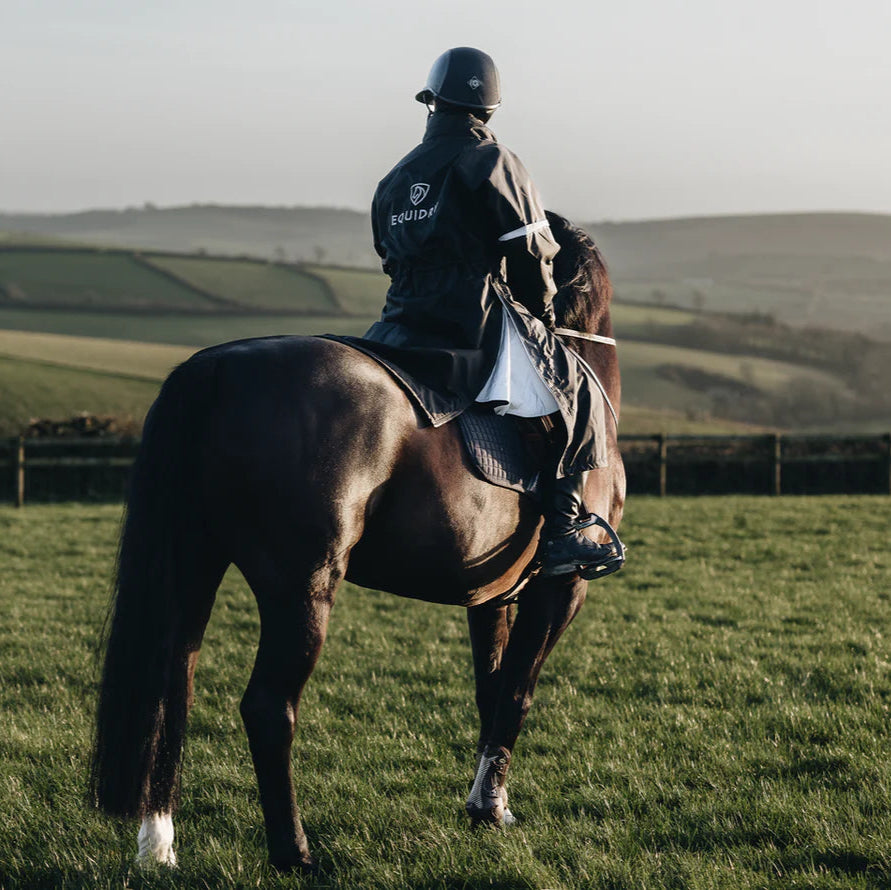 EQUIDRY Women's Thin Fleece Reflective Evolution #colour_black-black