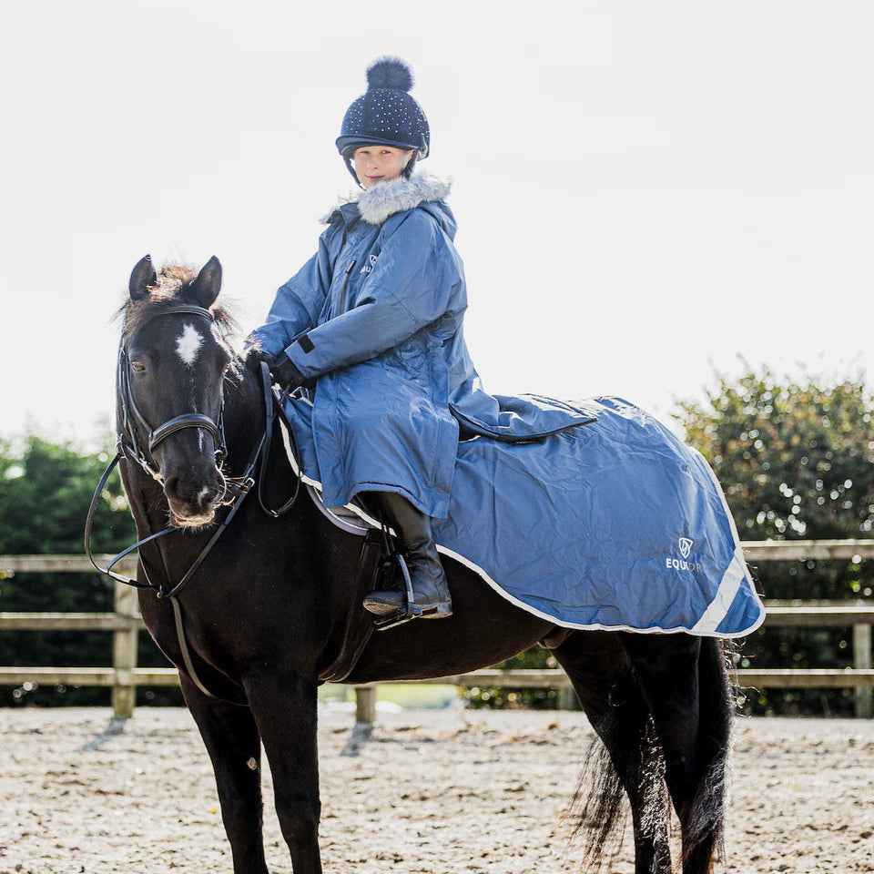 EQUIDRY Children's Thick Fleece Evolution #colour_steel-blue-grey