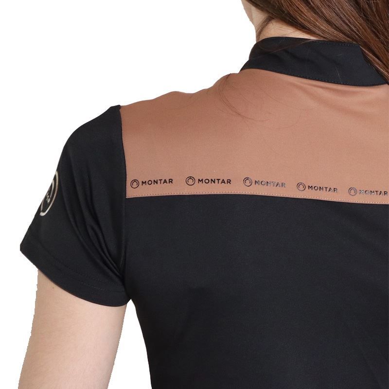 Montar MoLyra Printed Logo Tape Polo #colour_dark-navy