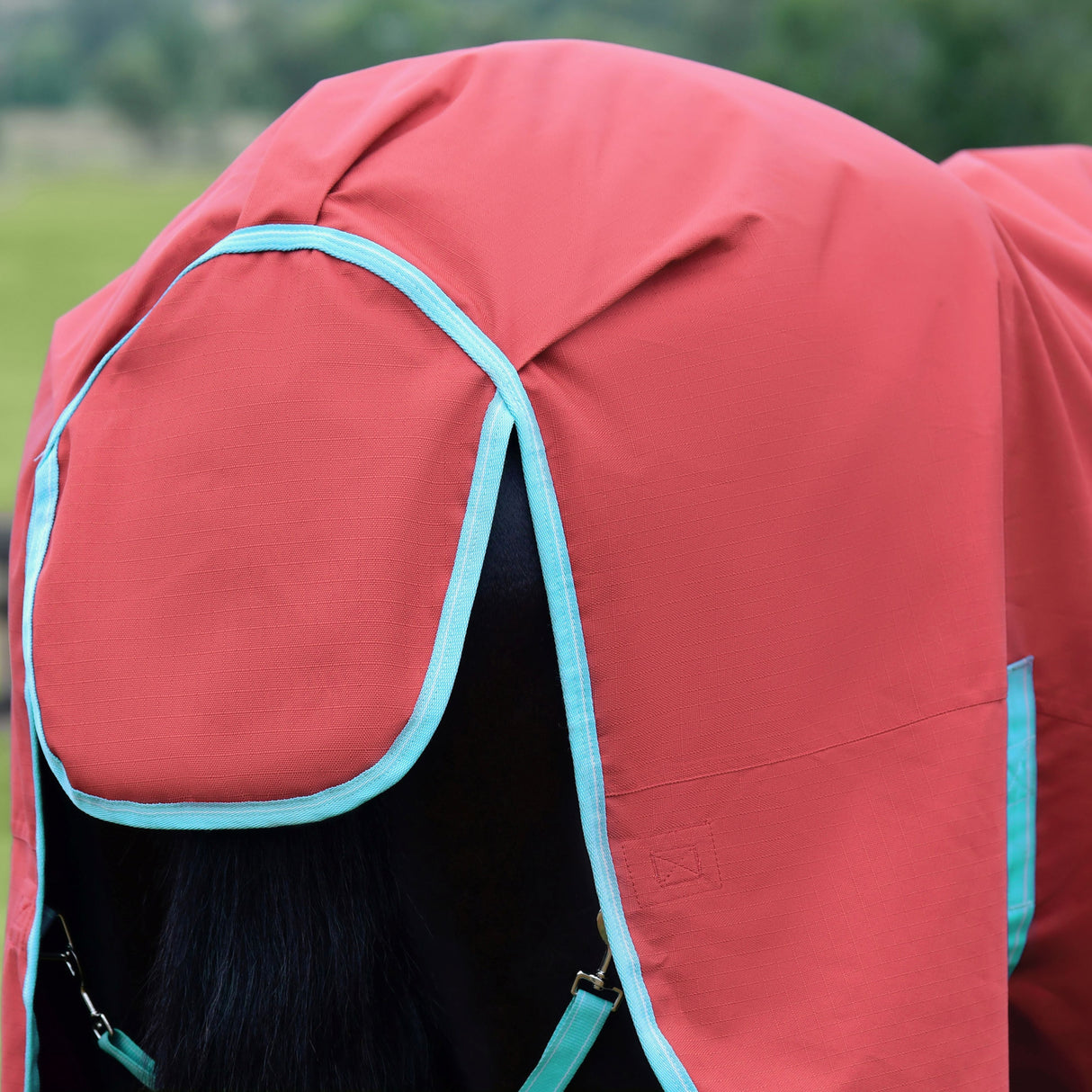 Weatherbeeta Comfitec Essential Standard Neck Lite Plus #colour_red-blue-beige