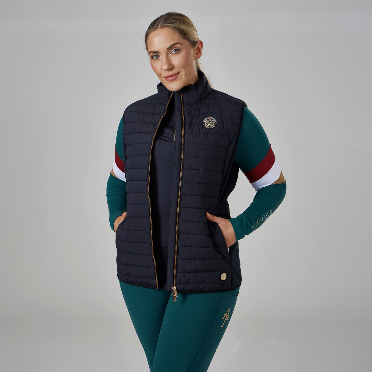 Shires Aubrion Ladies Team Gilet #colour_black