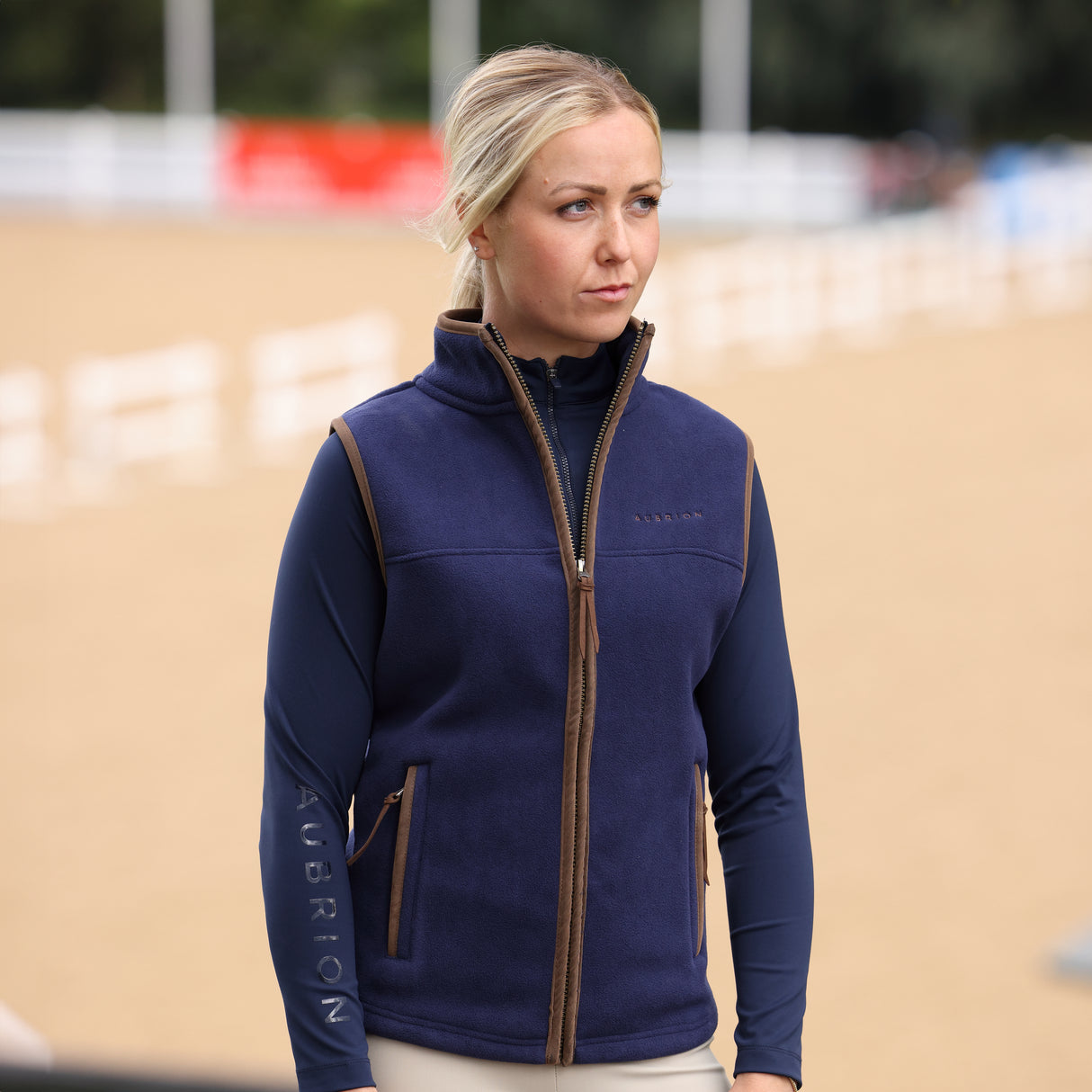 Shires Aubrion Core Ladies Fleece Gilet #colour_navy