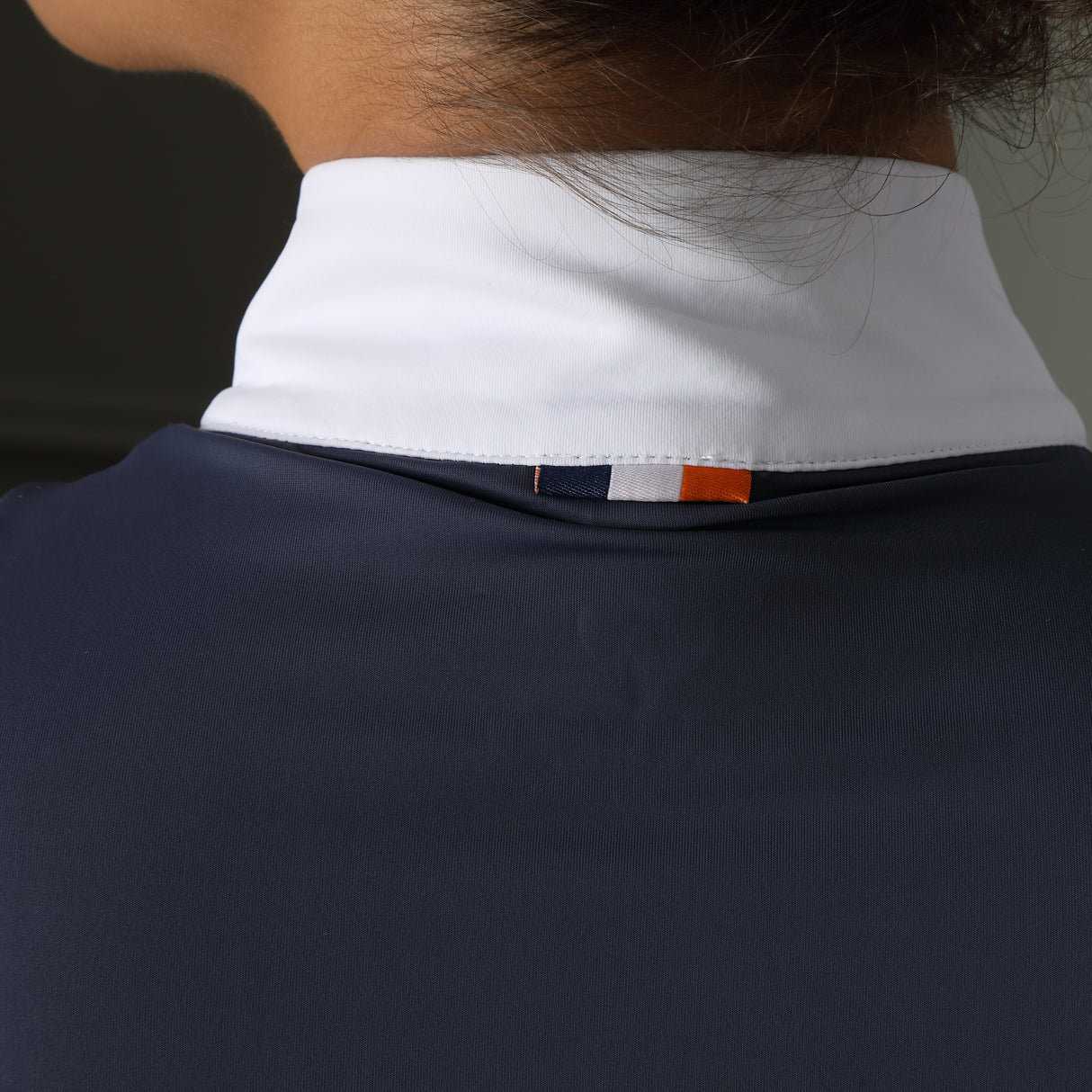 Shires Aubrion Walston Young Rider Show Shirt #colour_navy