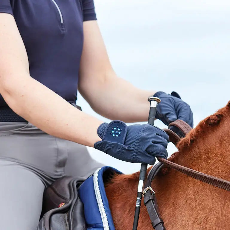 Dublin Everyday Bling Riding Gloves #colour_navy