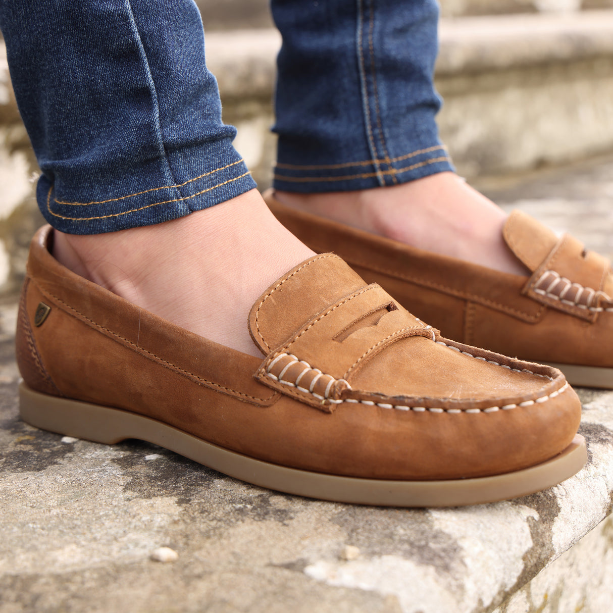 Shires Moretta Forli Deck Shoes #colour_tan