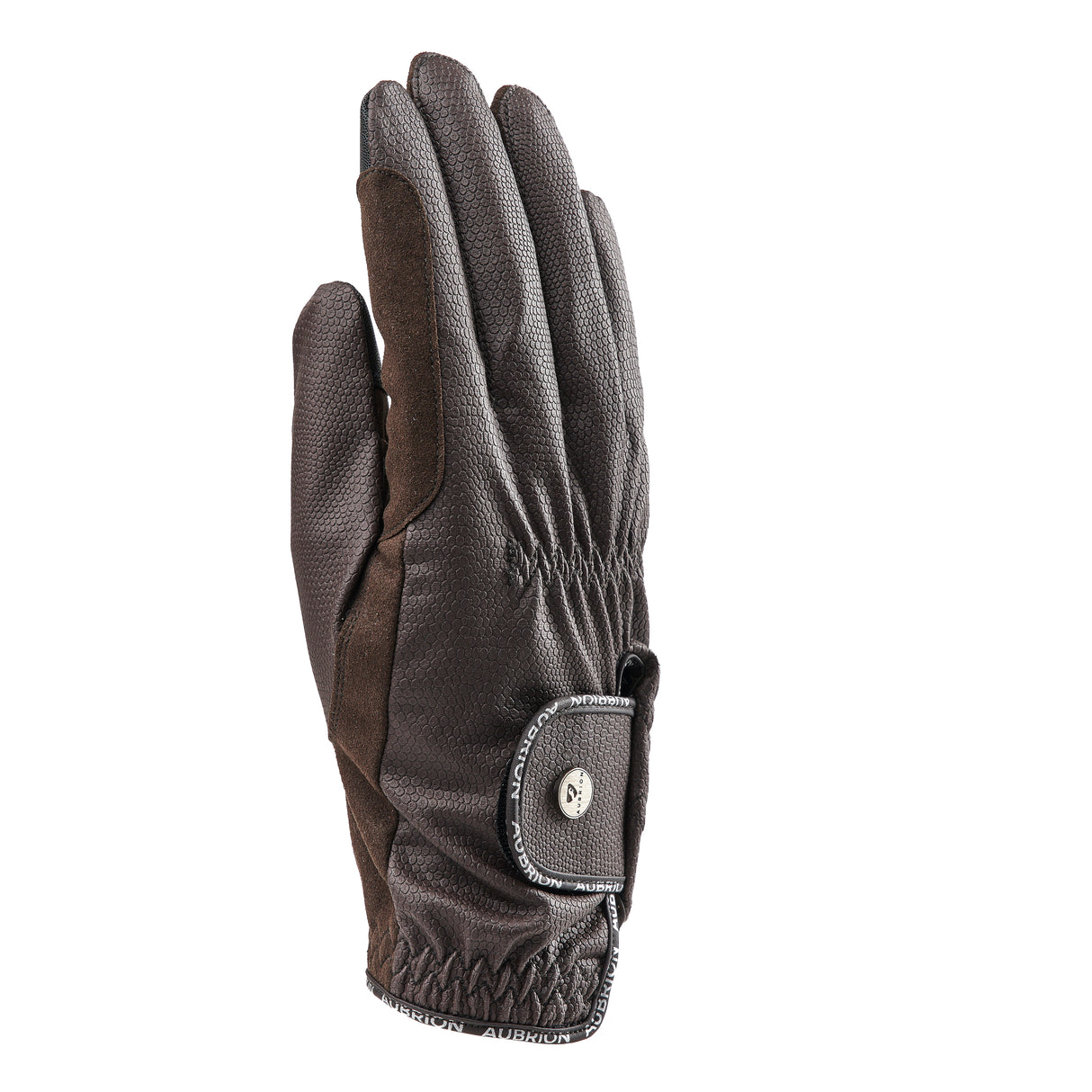Shires Aubrion Stadium Child's Riding Gloves #colour_brown