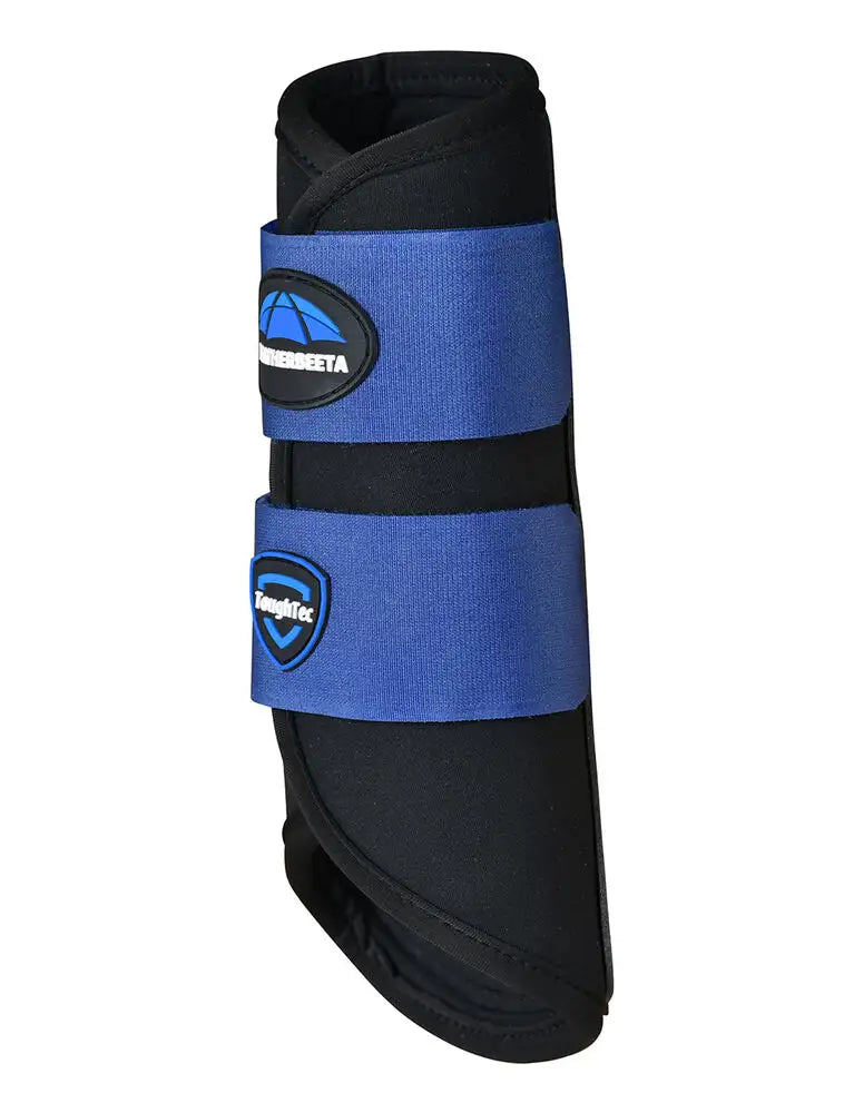 Weatherbeeta Tough-Tec Prime Brushing Boots #colour_black-royal-blue