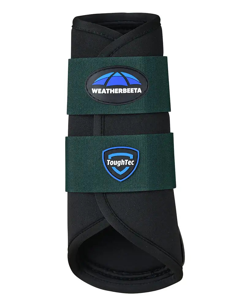 Weatherbeeta Tough-Tec Prime Brushing Boots #colour_black-hunter-green