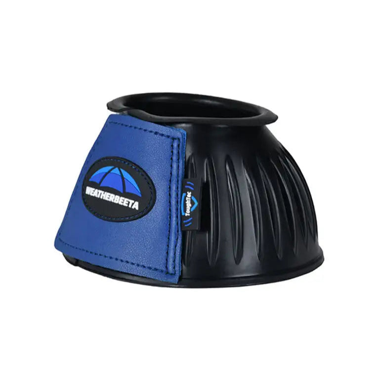 Weatherbeeta Tough-Tec Prime Rubber Bell Boots #colour_black-royal-blue