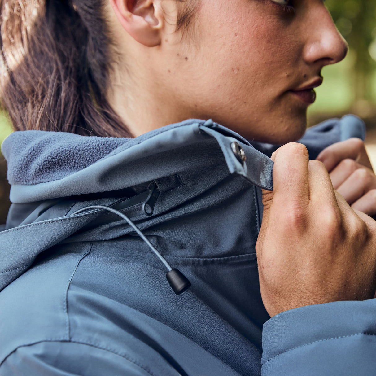 Dublin Ladies Everyday Waterproof Jacket #colour_denim