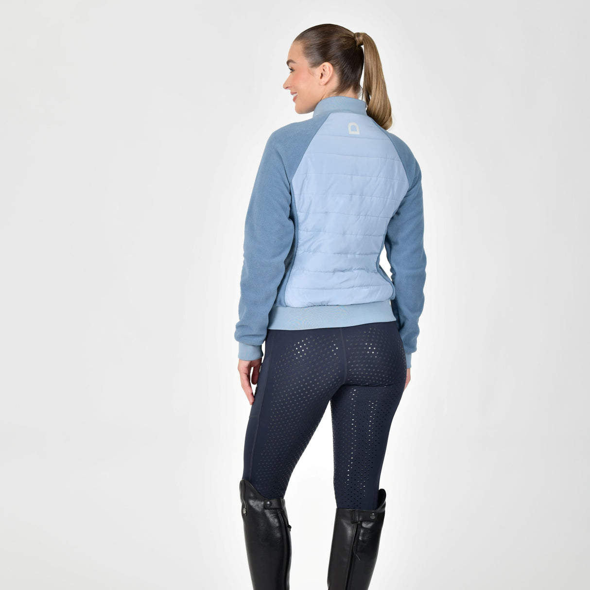 Dublin Ladies Insulated Hybrid Jacket #colour_blue-fog