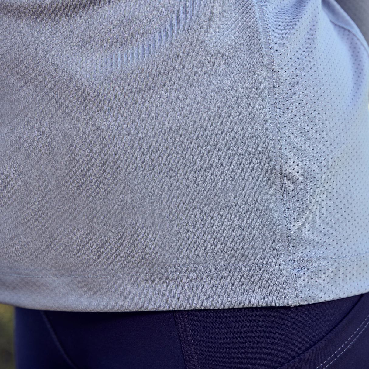 Dublin Children's Breathable Long Sleeve Riding Top #colour_blue-fog