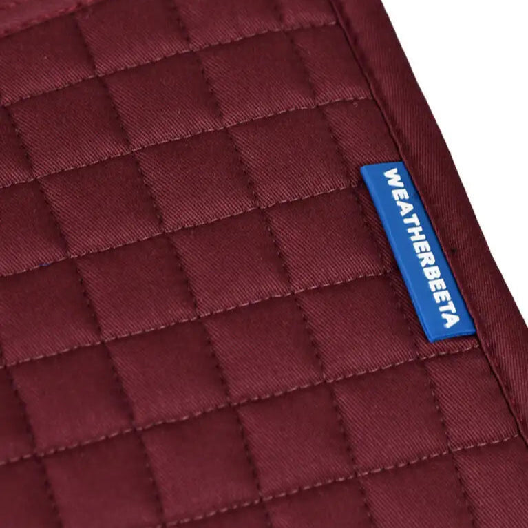 Weatherbeeta Prime Air-Tec Jump Shaped Saddle Pad #colour_burgundy