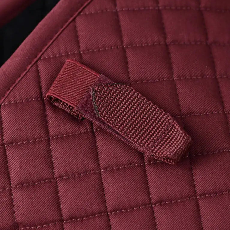 Weatherbeeta Prime Air-Tec Jump Shaped Saddle Pad #colour_burgundy