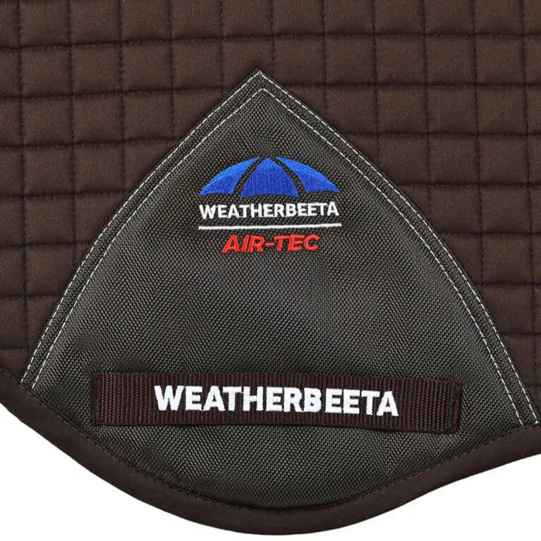 Weatherbeeta Prime Air-Tec Jump Shaped Saddle Pad #colour_chocolate