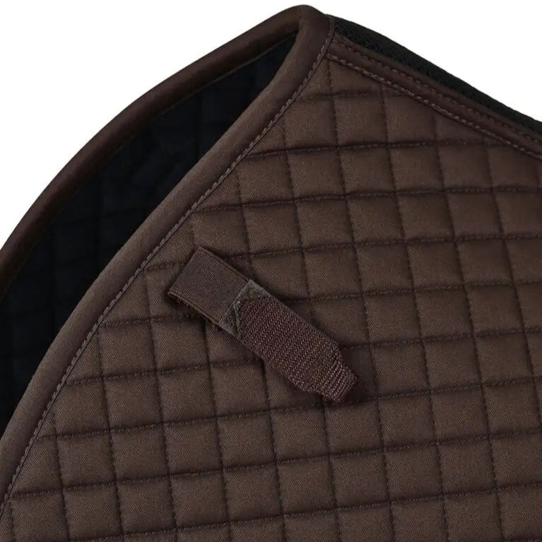 Weatherbeeta Prime Air-Tec Jump Shaped Saddle Pad #colour_chocolate