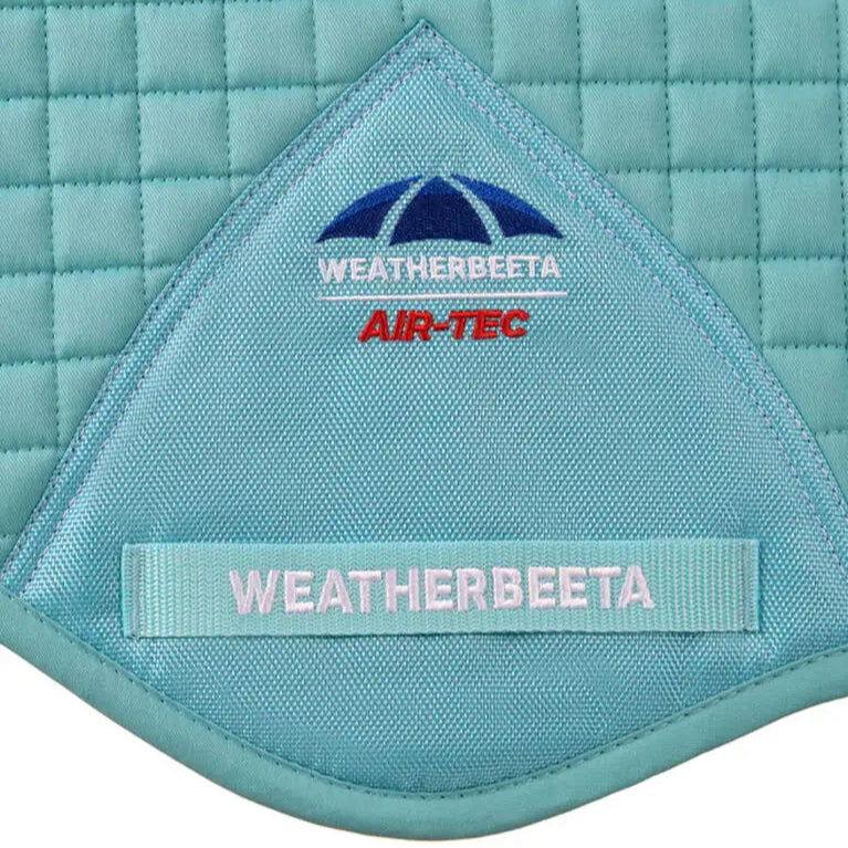 Weatherbeeta Prime Air-Tec Jump Shaped Saddle Pad #colour_light-aqua