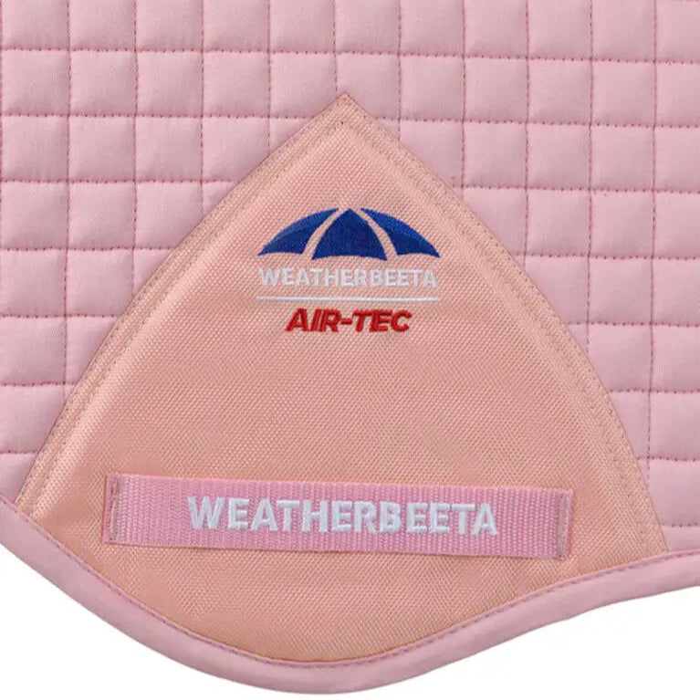 Weatherbeeta Prime Air-Tec Jump Shaped Saddle Pad #colour_light-pink