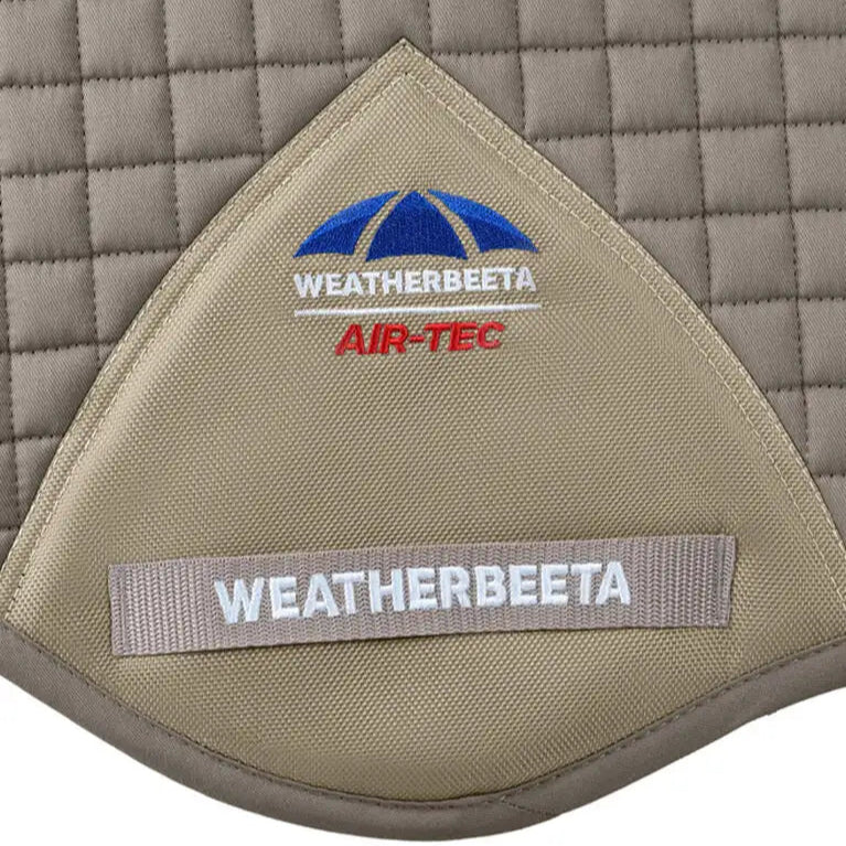 Weatherbeeta Prime Air-Tec Jump Shaped Saddle Pad #colour_natural-clay