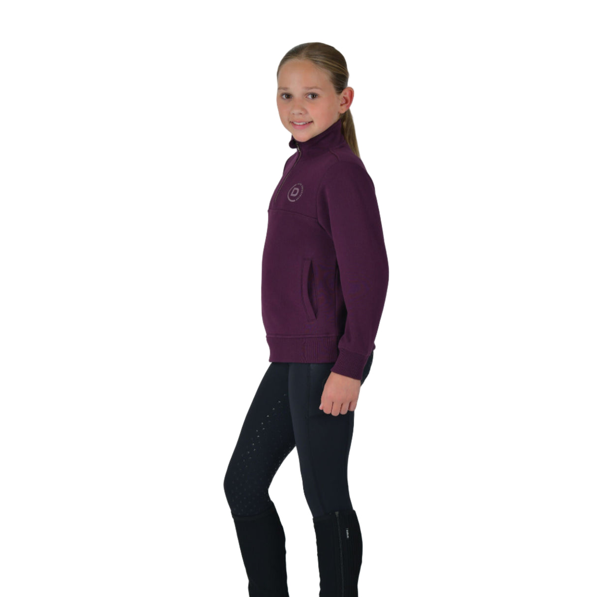 Dublin Children's 1/4 Zip Fleece Pullover #colour_purple-violet