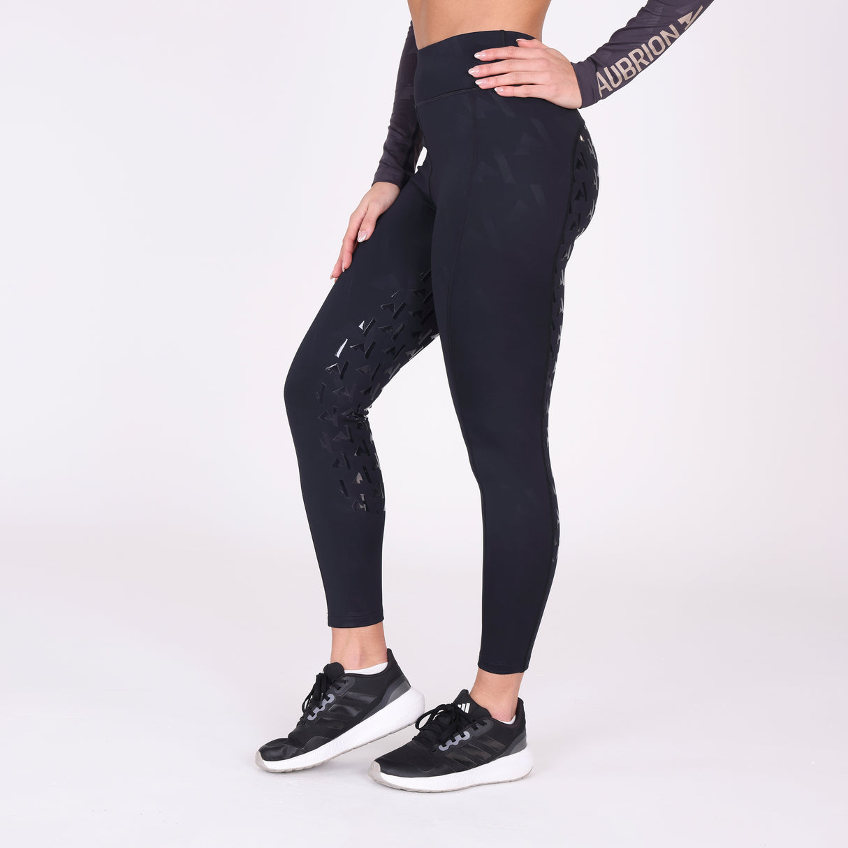 Shires Aubrion Ladies React Winter Riding Tights #colour_shadow