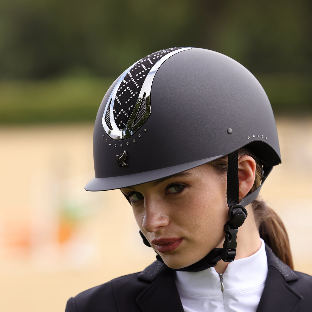 Shires Karben Sonic GXY Riding Hat #colour_black