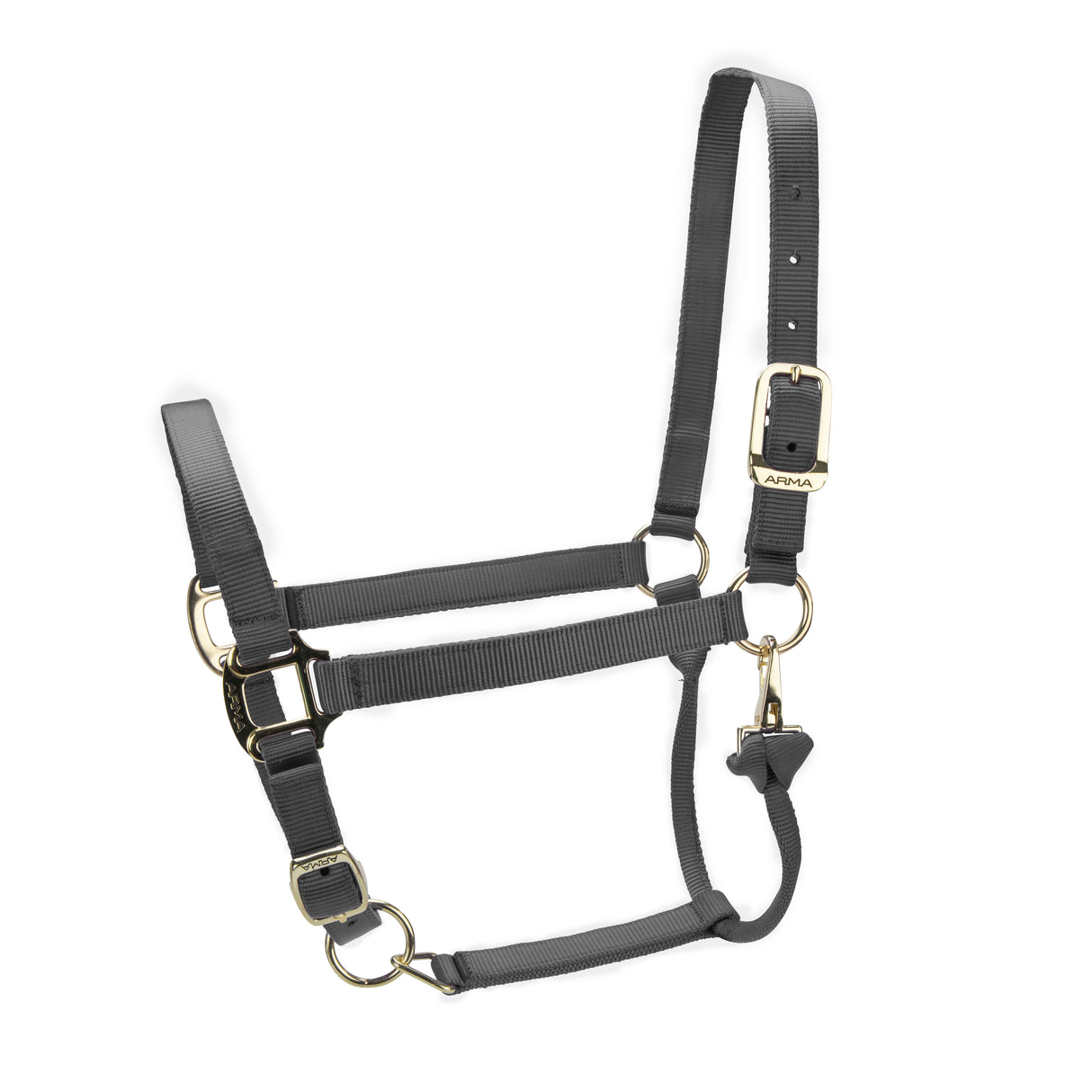 Shires ARMA Premium Adjustable Headcollar #colour_grey