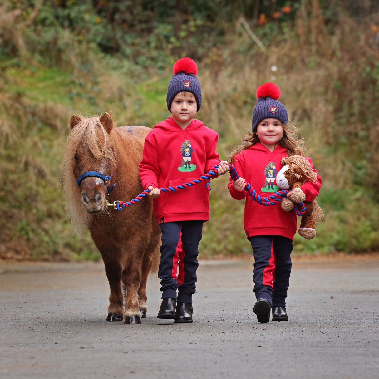 Shires Winnie & Me Jodhpurs #colour_navy-red