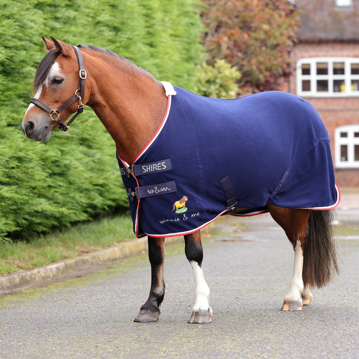 Shires Winnie & Me Fleece Rug #colour_navy