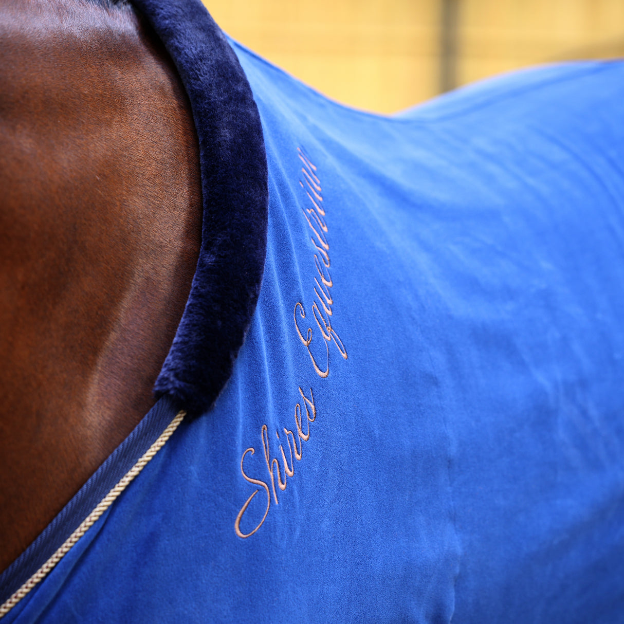 Shires Deluxe Fleece Show Rug #colour_navy