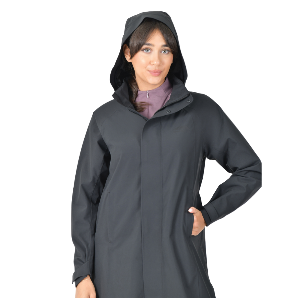 Weatherbeeta Ladies Windbreaker Longline Riding Jacket #colour_black