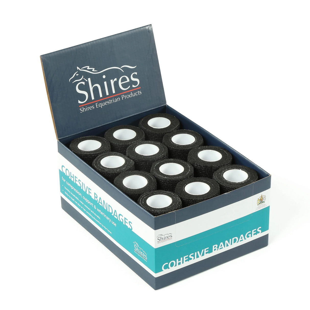 Shires Cohesive Bandages #colour_black