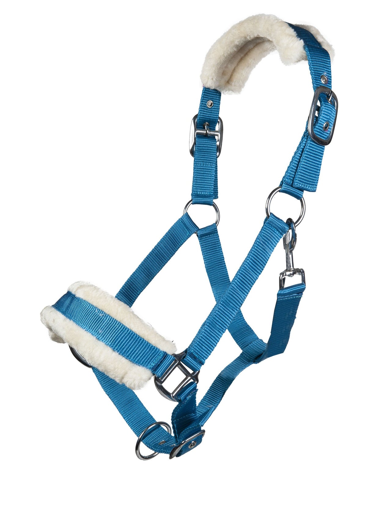 HKM Head Collar -Bischofshofen- with Plush Padding #colour_turquiose