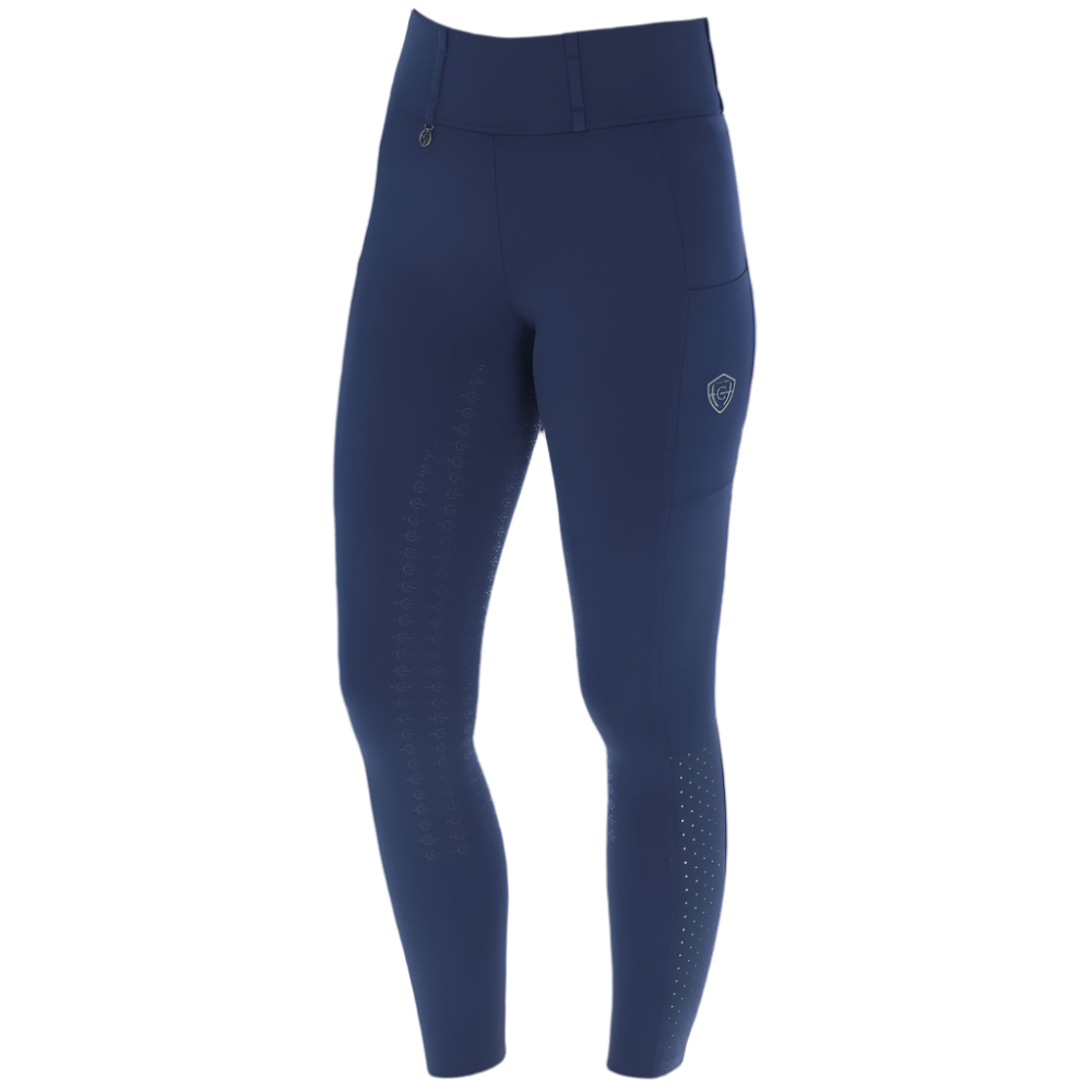 Covalliero Ladies Compression Riding Tights #colour_dark-navy