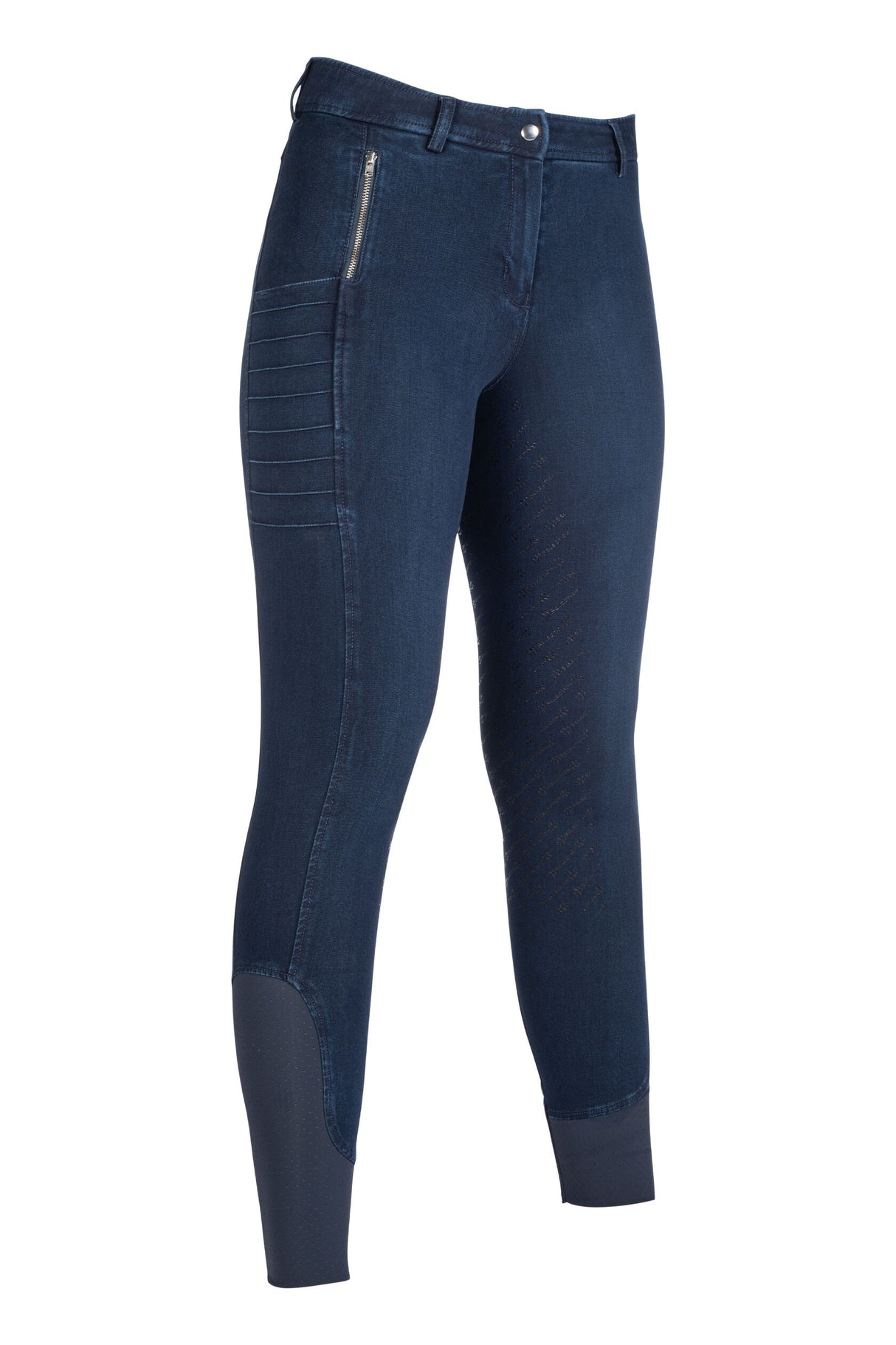 HKM Ladies Full Seat Riding Breeches -Aruba Denim-