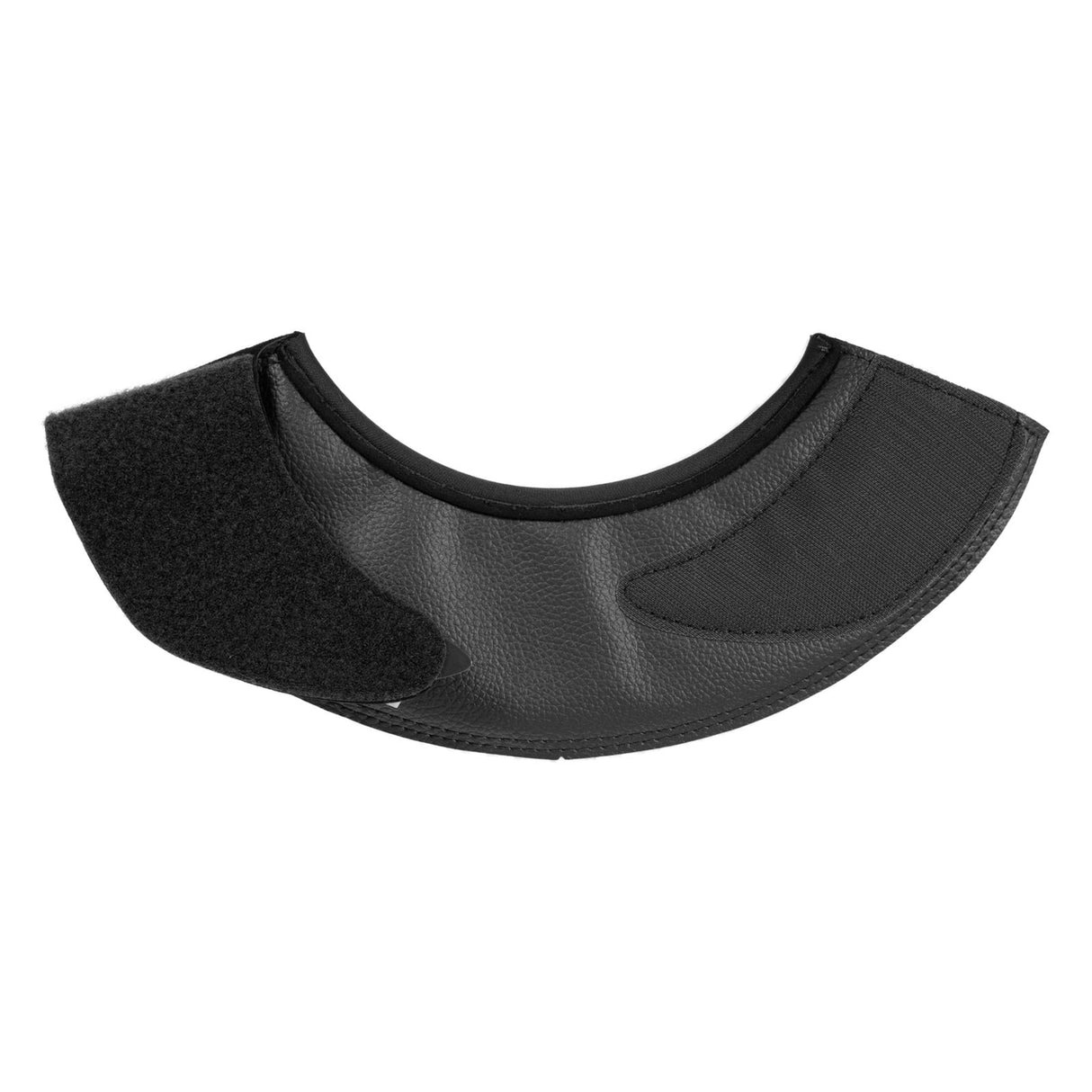 Acavallo Bell Boots Eco-Leather & Hook-And-Loop Closure #colour_black