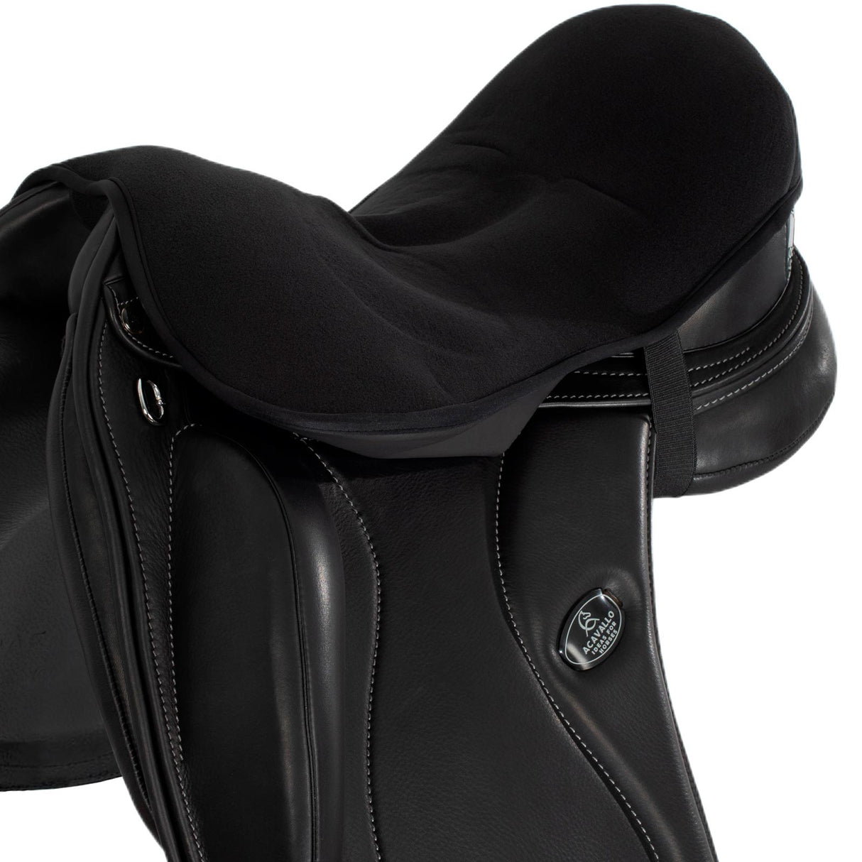 Acavallo Ortho-Pubis Seat Saver Dressage Classic Gel-In Dri-Lex 20mm #colour_black