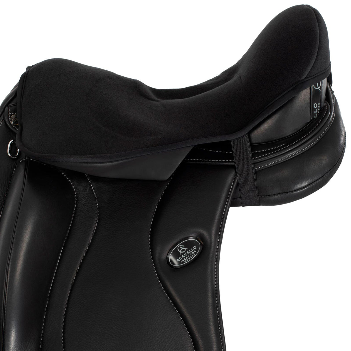 Acavallo Ortho-Pubis Seat Saver Dressage Classic Gel-In Dri-Lex 20mm #colour_black